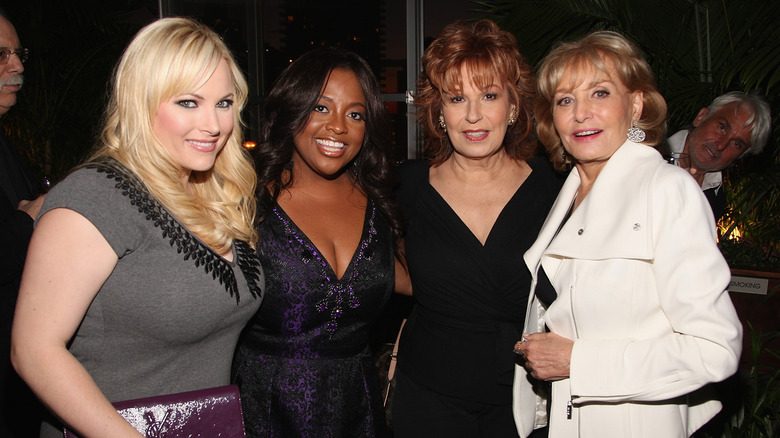 Meghan McCain Sherri Shepherd Joy Behar Barbara Walters smiling