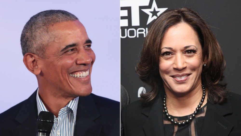 Barack Obama and Kamala Harris