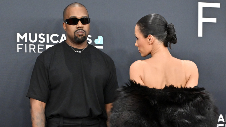 Kanye West and Bianca Censori at the Grammys