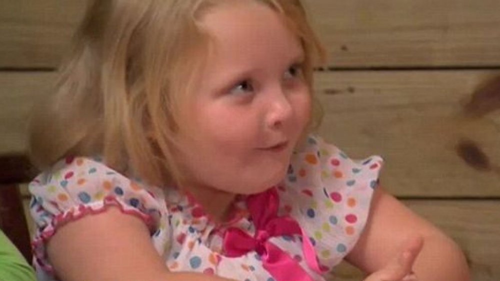 Alana "Honey Boo Boo" Thompson on her show, close-up