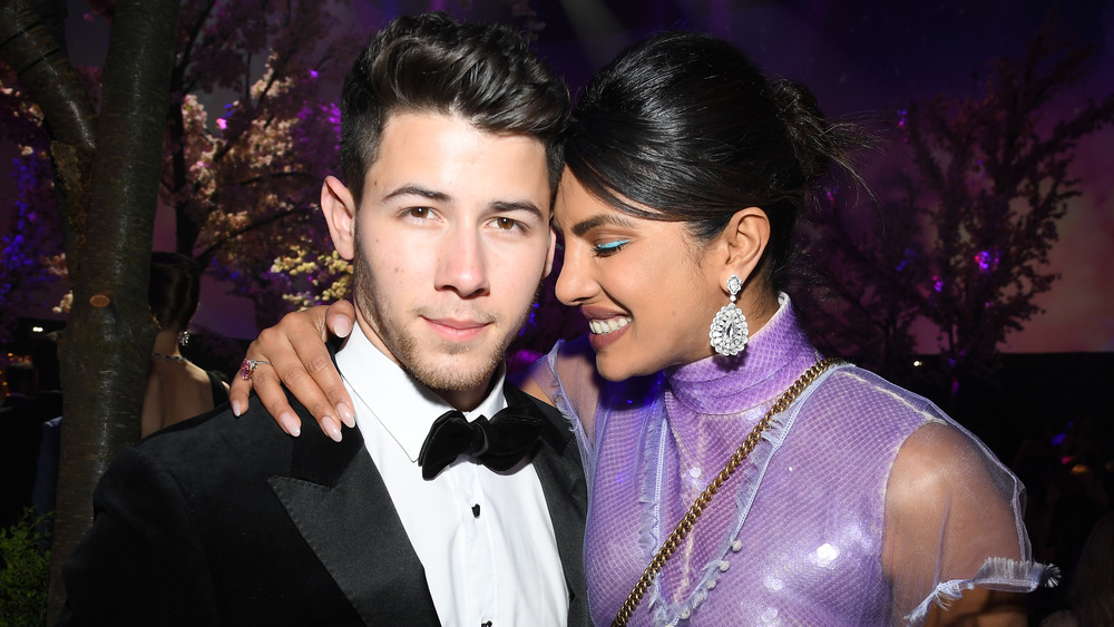 Prinyanka Chopra and Nick Jonas at an event