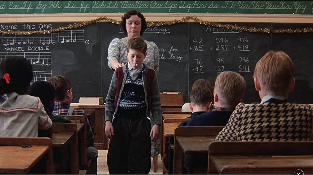 A school scene from "A Christmas Story"