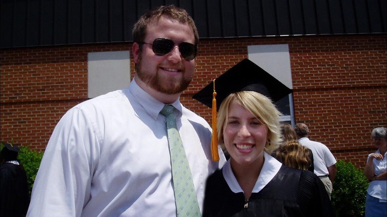 Erin and Ben Napier smile at college graduation