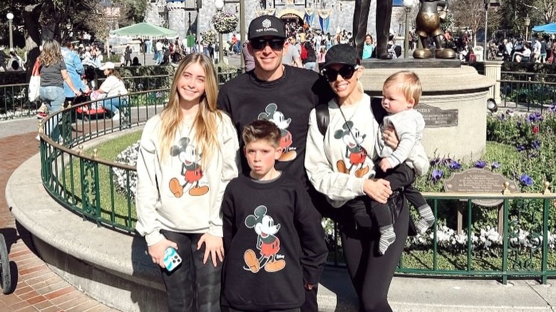 Tarek El Moussa with his family at Disneyland 