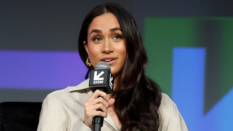 Meghan Markle addressing an audience