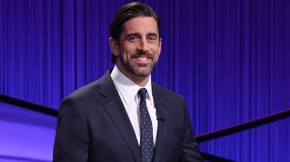 Aaron Rodgers as guest host on Jeopardy!