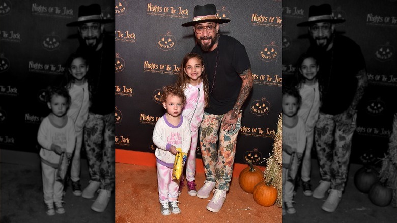 Aj McLean and his daughters Ava and Lyric