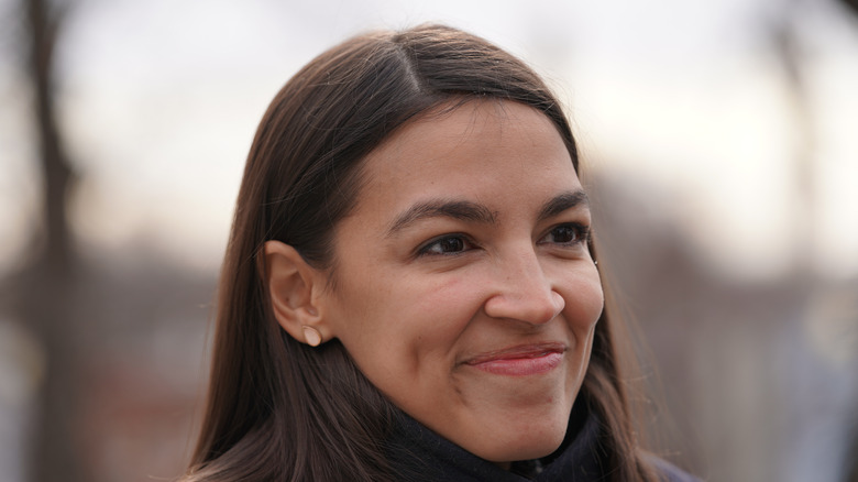 Alexandria Ocasio-Cortez smiling 