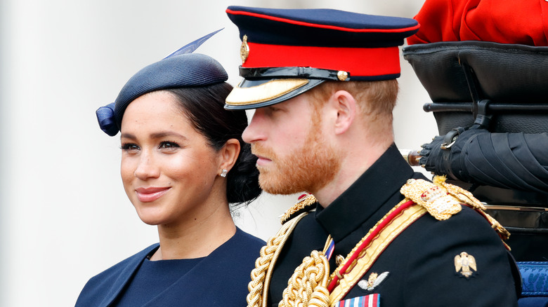 Prince Harry and Meghan Markle at an event.