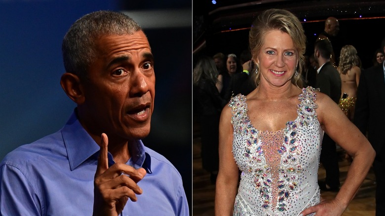 Obama and Harding Split image