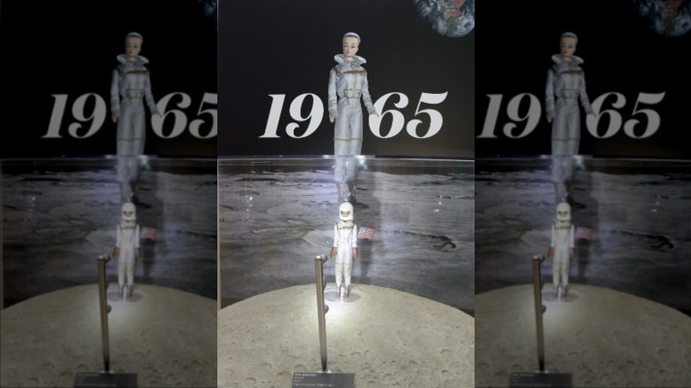 Miss Astronaut Barbie on display