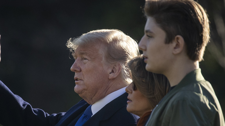 Donald Trump with Melania Trump and Donald Trump