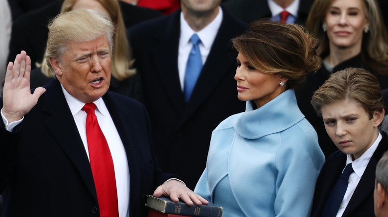 Barron Trump at Donald Trump inauguration