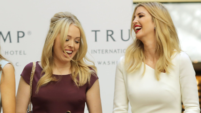 Tiffany and Ivanka Trump laughing together