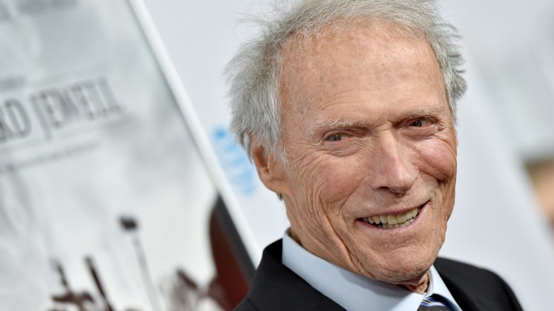 Hollywood star Clint Eastwood smiling