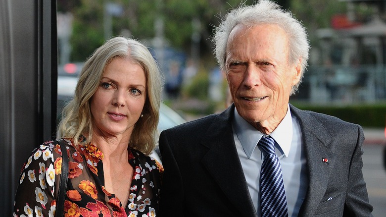 Clint Eastwood and Christina Sandera together