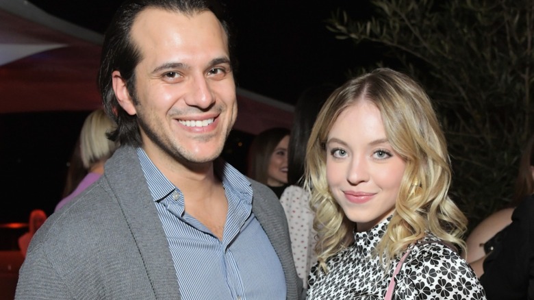 Jonathan Davino and Sydney Sweeney smiling