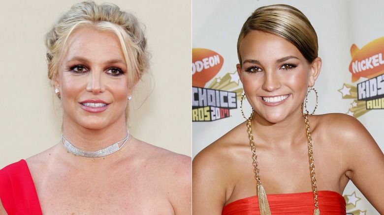 Split image of Britney and Jamie Lynn Spears