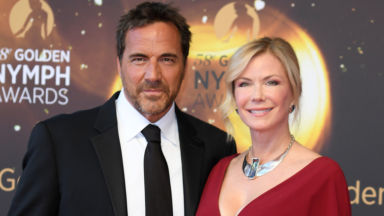 Katherine Kelly Lang and Thorsten Kaye posing on the red carpet