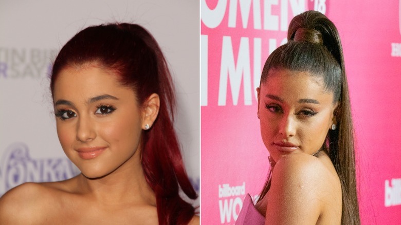 Evidence of Ariana Grande's eyebrow lift