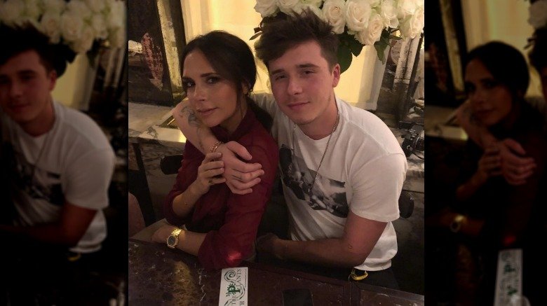 Victoria Beckham and Brooklyn Beckham