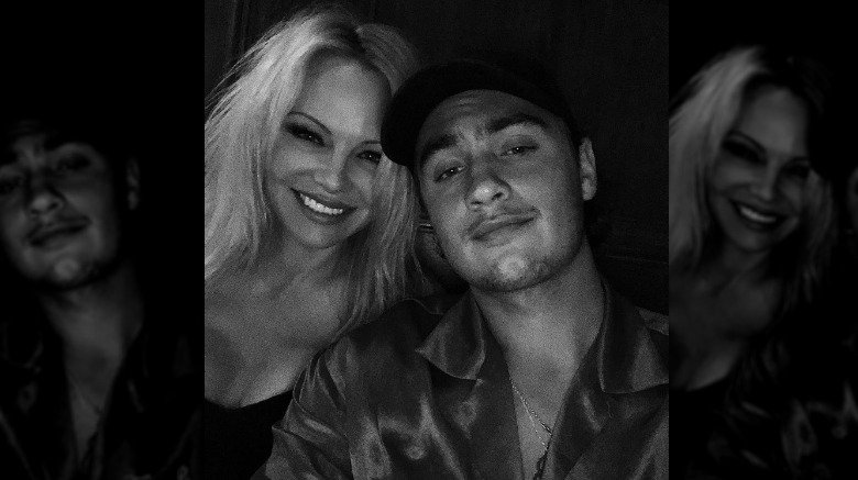 Pamela Anderson and her son Brandon Lee