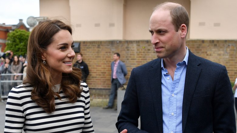 Kate and William discussing nephew