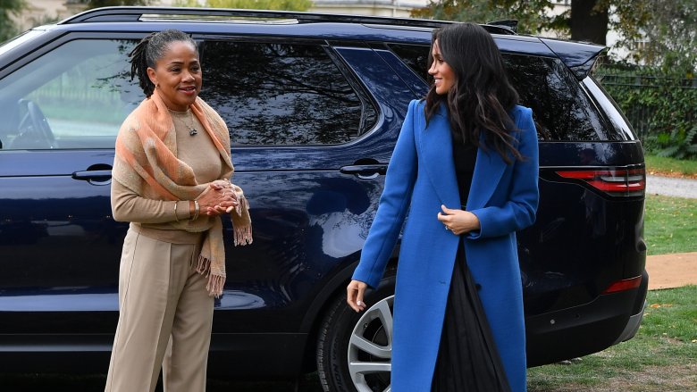 Doria Ragland and Meghan Markle