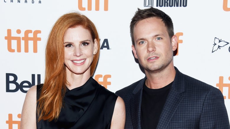 Patrick J. Adams and Sarah Rafferty