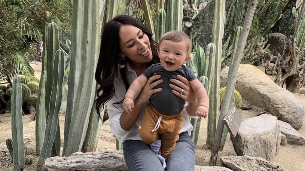 Joanna Gaines from Fixer Upper with one of her children