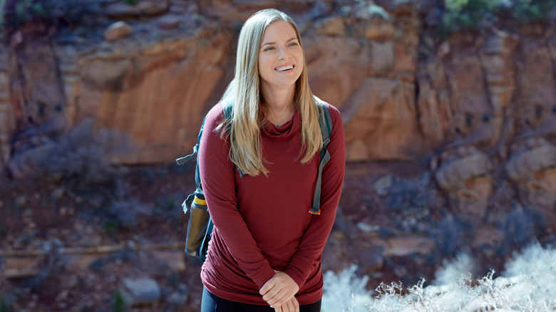 Cindy Busby on set of "Love in Zion"