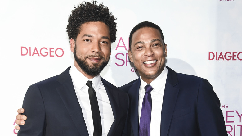 Don Lemon and Jussie Smollett smiling 