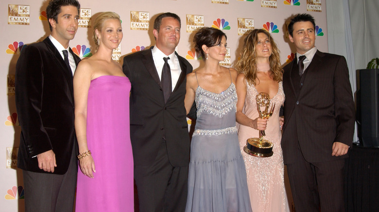 The cast of Friends at the 2002 Emmys