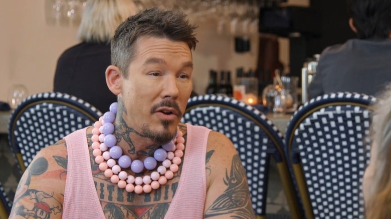 David Bromstad wearing beaded necklaces