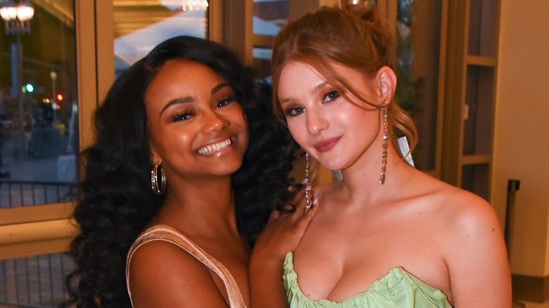 DOOL stars Raven Bowens and Lindsay Arnold pose for a photo.