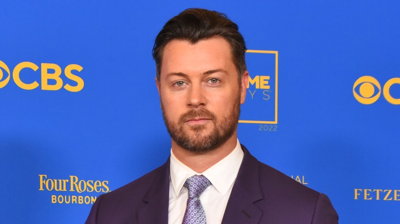 Dan Feuerriegel posing on the red carpet