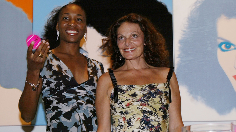 Diane von Furstenberg and Venus Williams at an event 