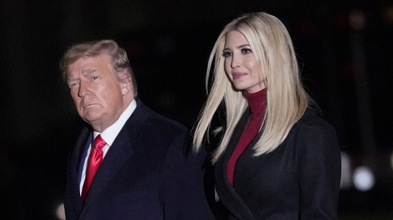 Donald and Ivanka Trump walking together