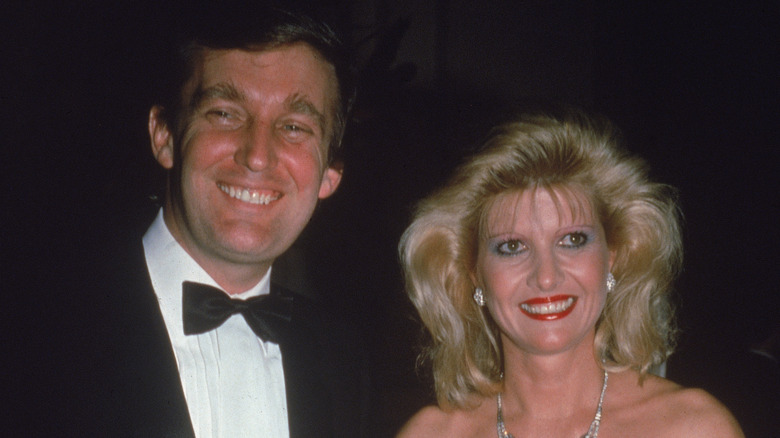 Ivana and Donald Trump smiling 