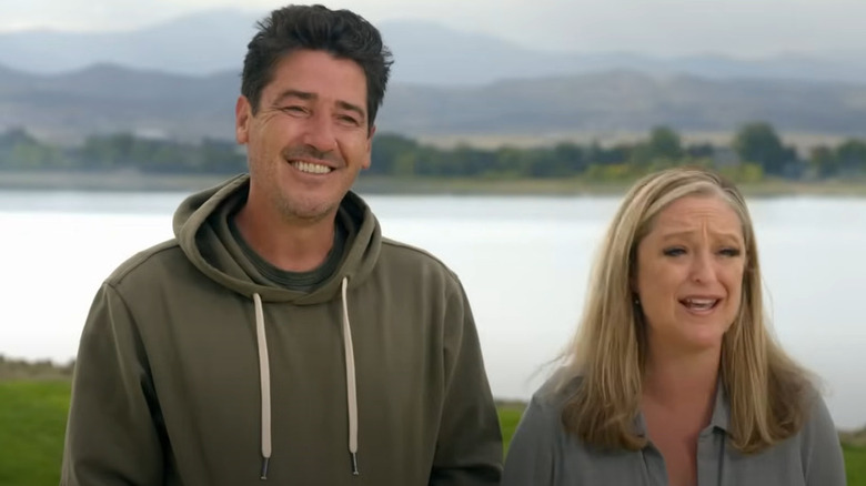 Jonathan Knight and Kristina Crestin smiling