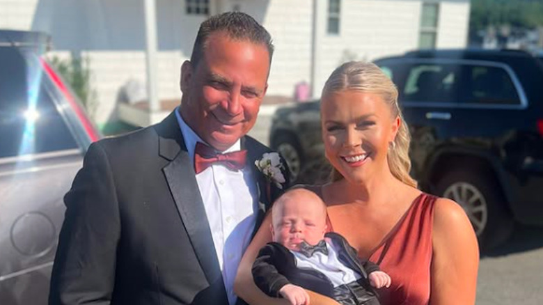 Karoline Leavitt with her husband Nicholas Riccio and their baby Niko