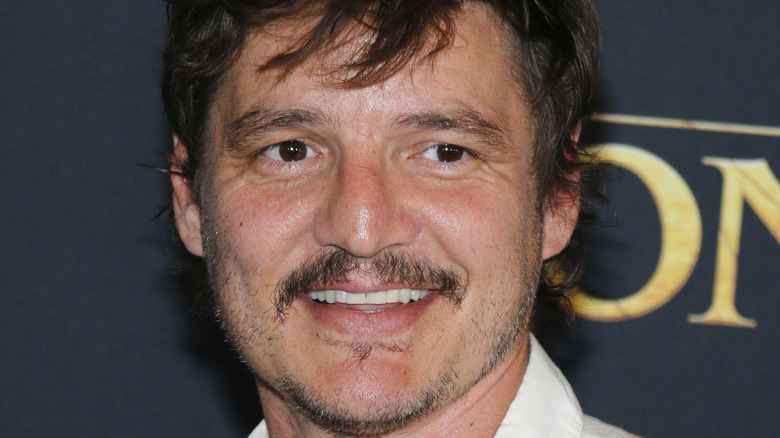 Pedro Pascal smiling for photo