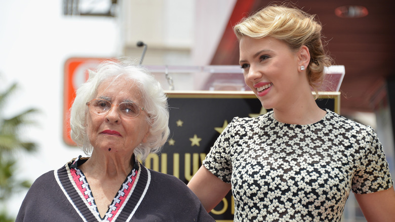 Scarlett Johansson with grandmother Dorothy Sloan