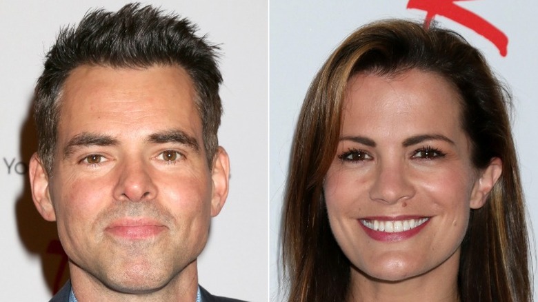 Melissa Claire Egan and Jason Thompson side by side