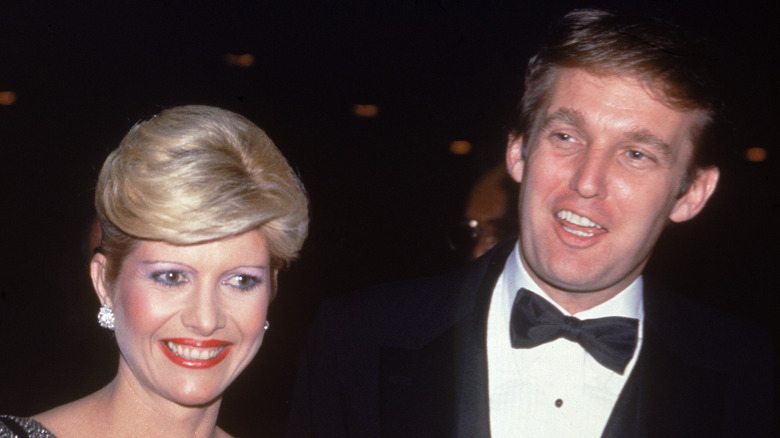 Ivana and Donald Trump smiling