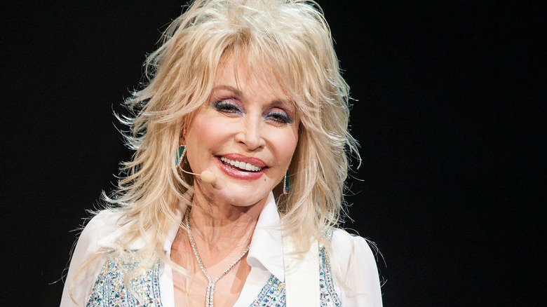 Dolly Parton performs onstage