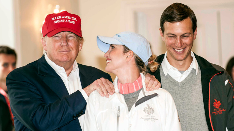 Donald Trump, Ivanka Trump, and Jared Kushner in 2015