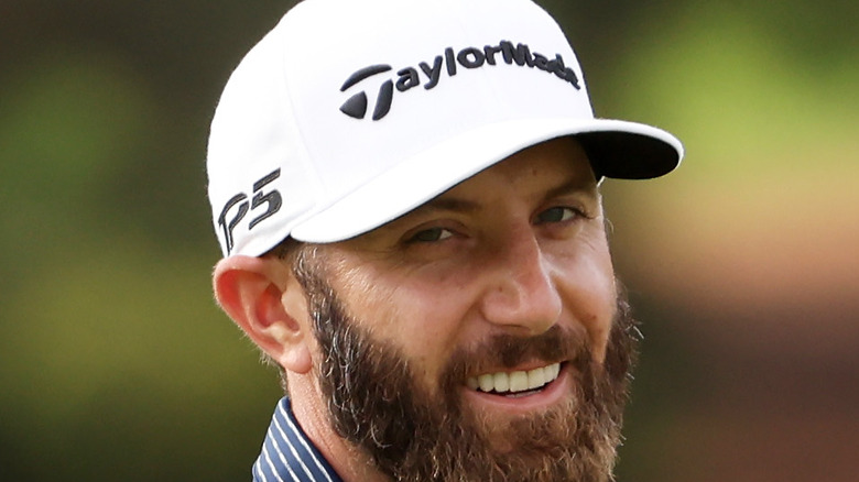 Dustin Johnson at the Masters 