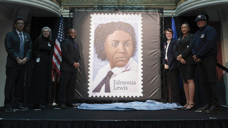 Commemorative stamp of Edmonia Lewis