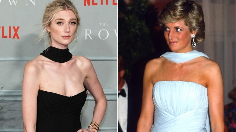 Elizabeth Debicki and Princess Diana